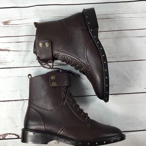 NWT Vince Camuto Talorini Studded Combat Booties.
